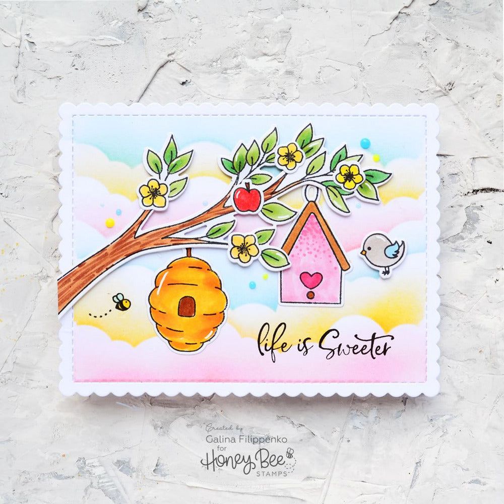 Birds And The Bees - 4x6 Stamp Set - Honey Bee Stamps