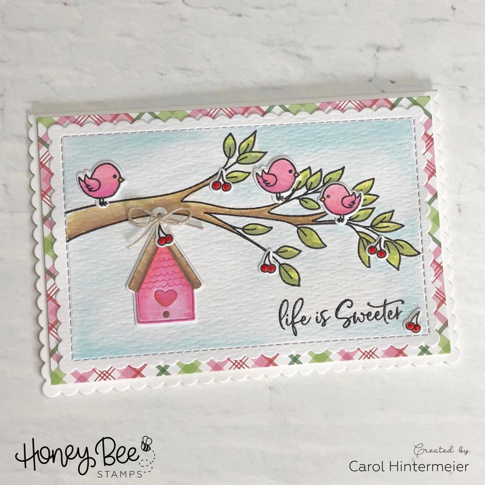 Birds And The Bees - 4x6 Stamp Set - Honey Bee Stamps