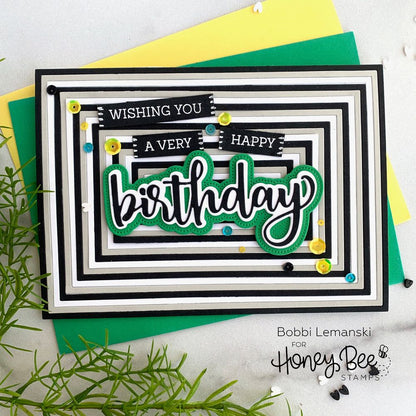 Birthday - 4x4 Stamp Set - Honey Bee Stamps