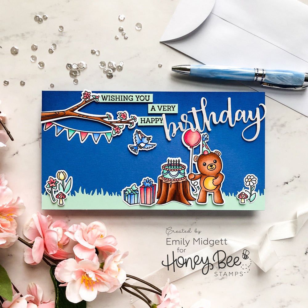 Birthday - 4x4 Stamp Set - Honey Bee Stamps