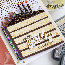Birthday - Hot Foil Plate - Honey Bee Stamps