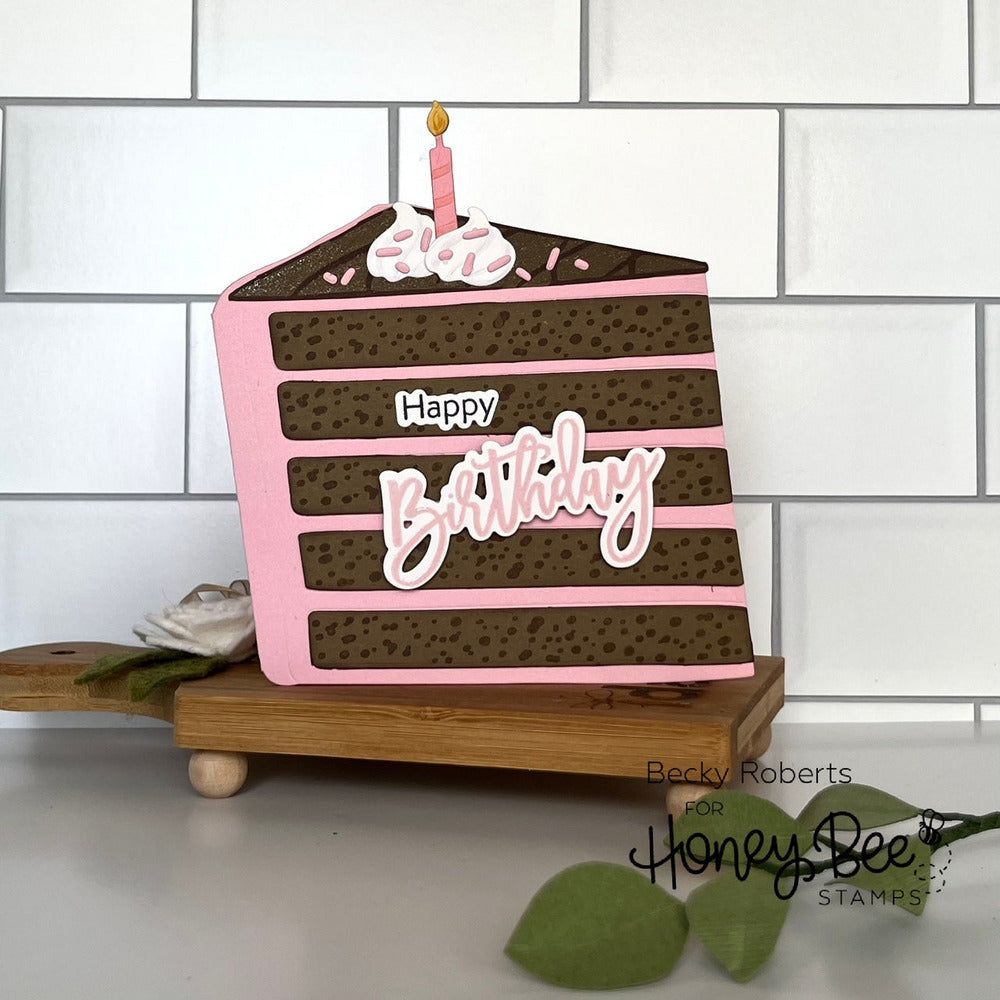 Birthday Wishes - Honey Cuts - Coordinating Dies - Honey Bee Stamps
