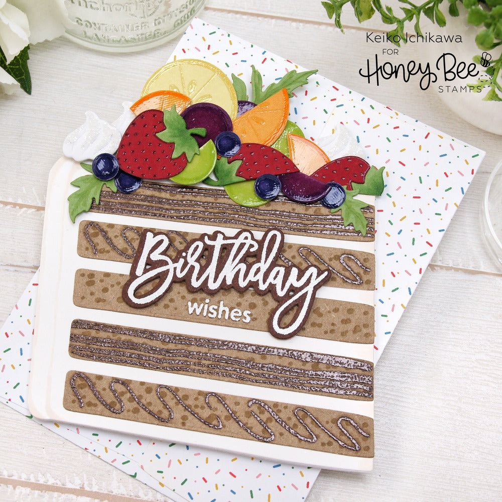 Birthday Wishes - Honey Cuts - Coordinating Dies - Honey Bee Stamps