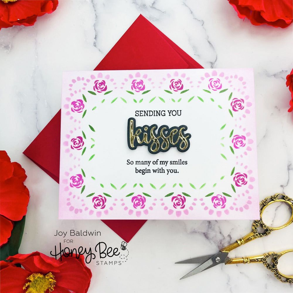 Bitty Buzzwords: Be Mine - 6x6 Photopolymer Stamp Set - Retiring - Honey Bee Stamps