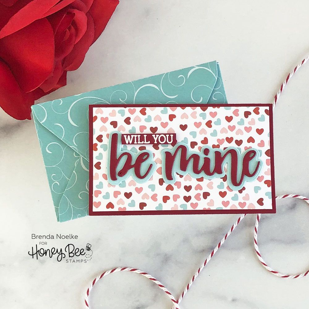 Bitty Buzzwords: Be Mine - Honey Cuts - Stand - Alone Dies - Retiring - Honey Bee Stamps