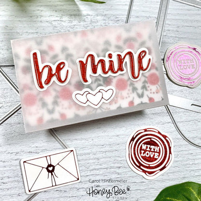 Bitty Buzzwords: Be Mine - Honey Cuts - Stand - Alone Dies - Retiring - Honey Bee Stamps