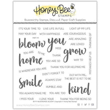 Bitty Buzzwords: Bloom - 6x6 Stamp Set - Honey Bee Stamps