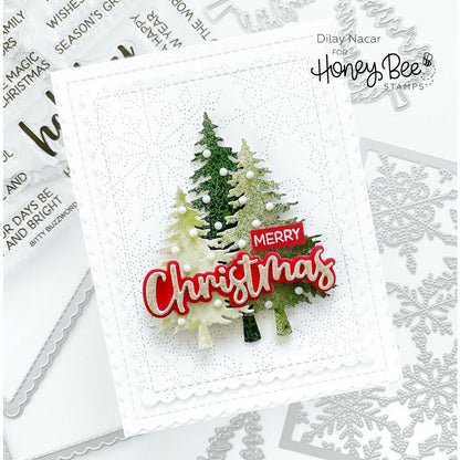 Bitty Buzzwords: Holidays - 6x6 Photopolymer Stamp Set - Honey Bee Stamps