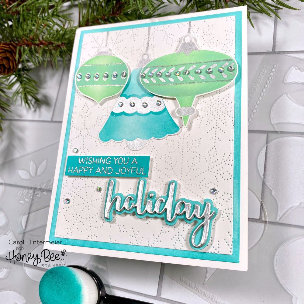 Bitty Buzzwords: Holidays - Honey Cuts - Stand - Alone Dies - Honey Bee Stamps