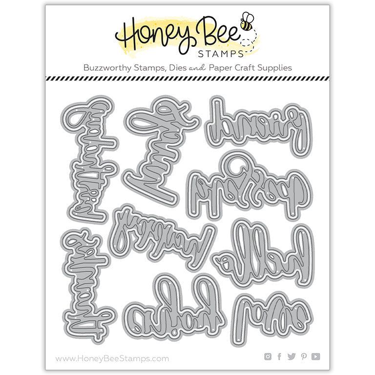 Bitty Buzzwords - Honey Cuts - Stand - Alone Dies - Honey Bee Stamps
