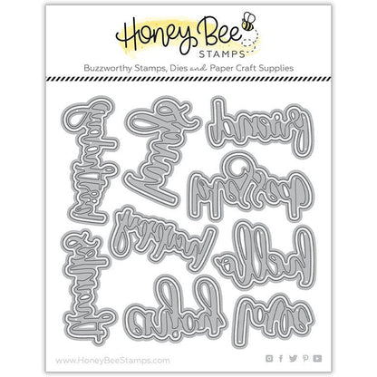 Bitty Buzzwords - Honey Cuts - Stand - Alone Dies - Honey Bee Stamps