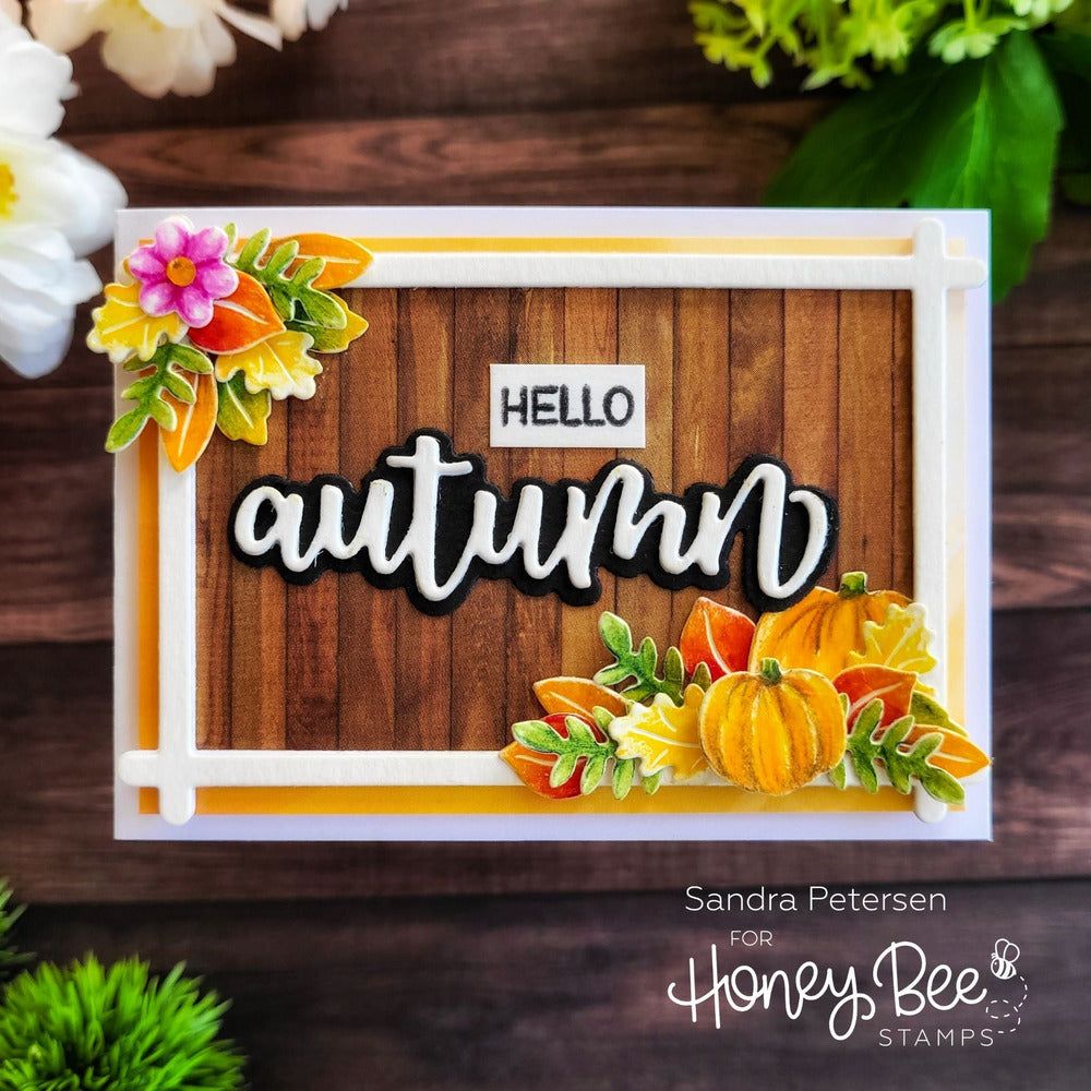 Bitty Buzzwords: Seasons - 4x6 Photopolymer Stamp Set - Honey Bee Stamps