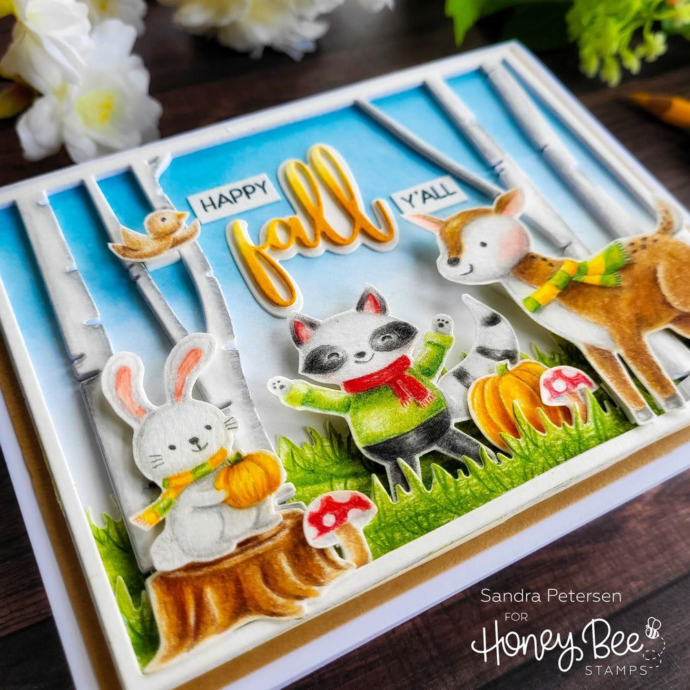 Bitty Buzzwords: Seasons - 4x6 Photopolymer Stamp Set - Honey Bee Stamps