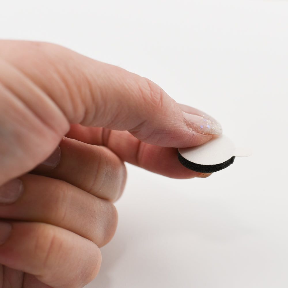 Black Foam Dots With Easy Release Tab 3/4" x 1/8" - 500pk - Honey Bee Stamps