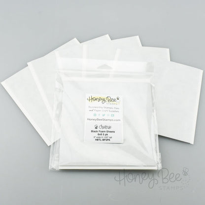 Black Foam Sheets - 6x6 5pk - Retiring - Honey Bee Stamps
