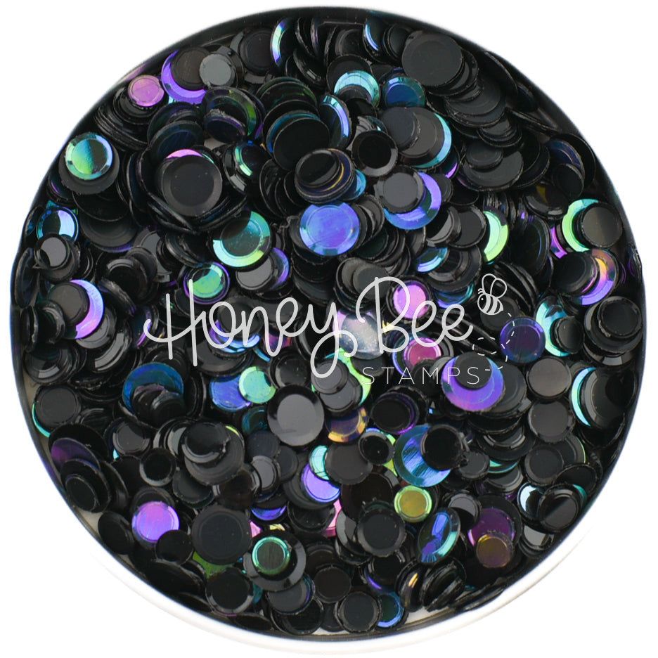 Black Opal - AB No Hole Sequins Confetti Mix - Honey Bee Stamps