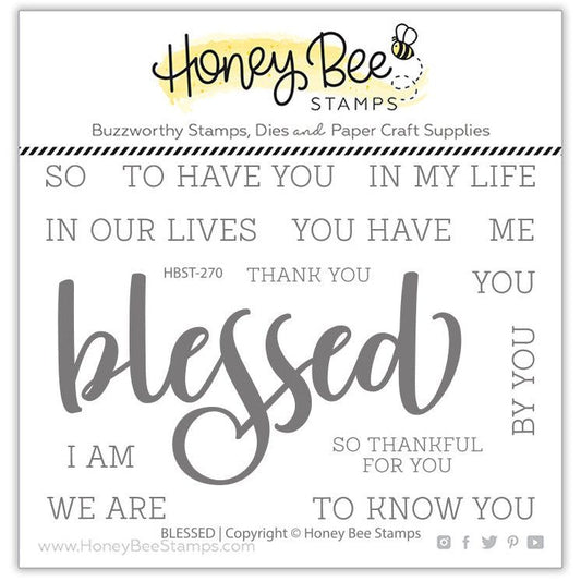 Blessed - 3x4 Stamp Set - Honey Bee Stamps