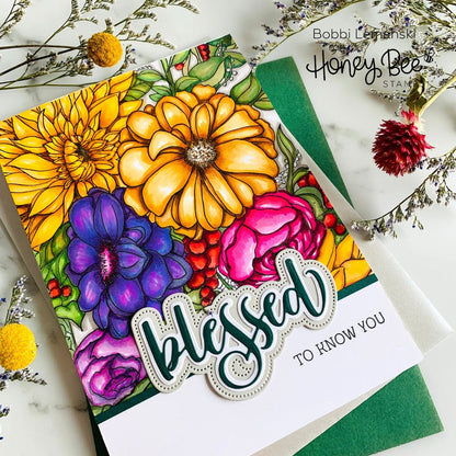 Blessed - Honey Cuts - Honey Bee Stamps