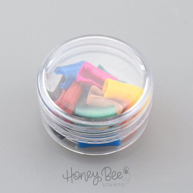 Brush Buddies - 12pk Multicolor Clips - Honey Bee Stamps