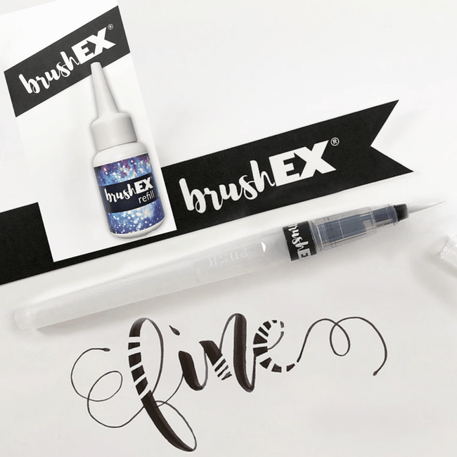 BrushEX Fine Brush & Refill Set - Honey Bee Stamps