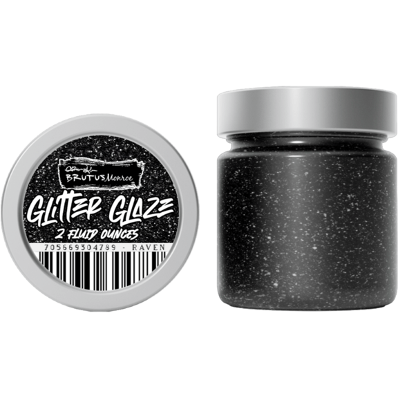 Brutus Monroe Glitter Glaze - Raven - Honey Bee Stamps