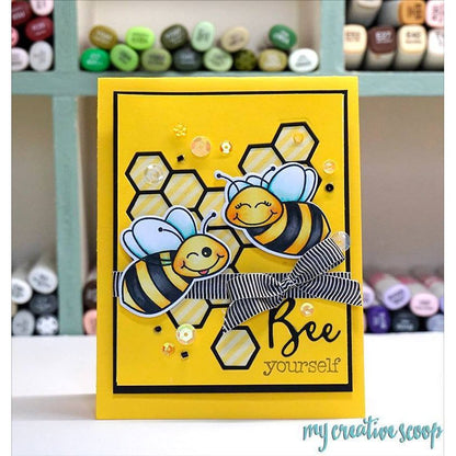 Build - A - Bee - 4x8 Photopolymer Stamp Set - Honey Bee Stamps