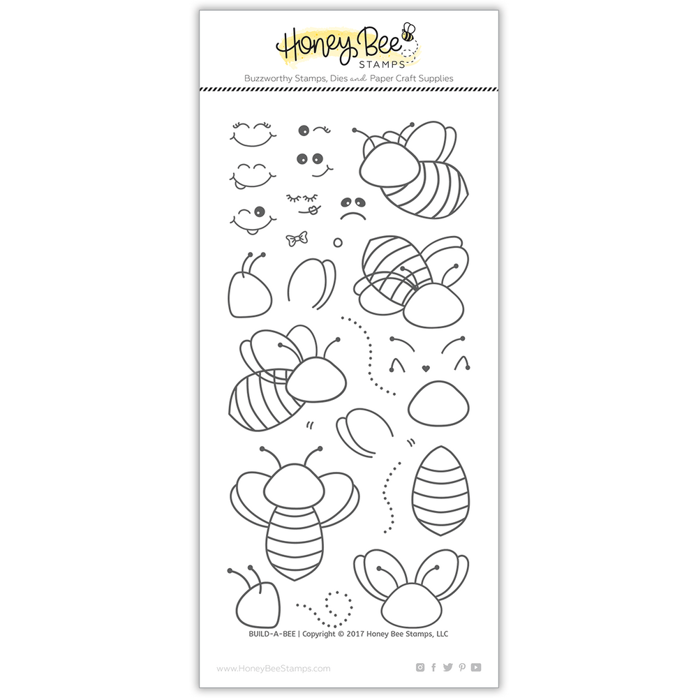 Build-A-Bee - 4x8 Stamp Set - Honey Bee Stamps