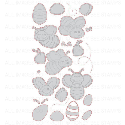 Build - A - Bee - Honey Cuts - Coordinating Dies - Honey Bee Stamps