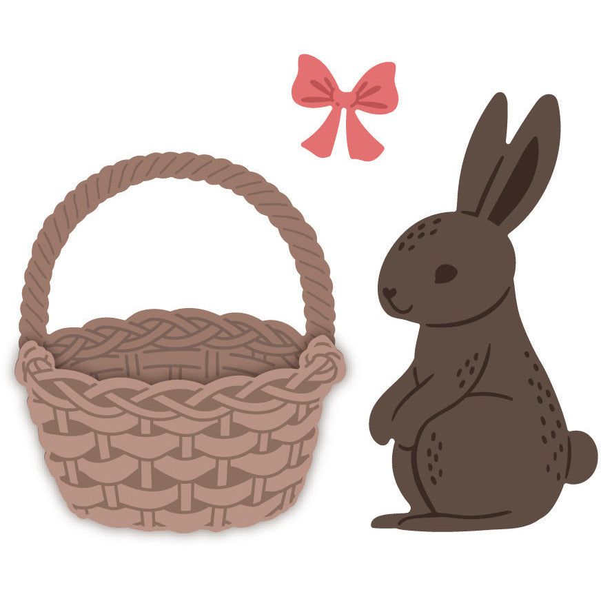 Bunny Basket - Honey Cuts - Stand - Alone Dies - Honey Bee Stamps