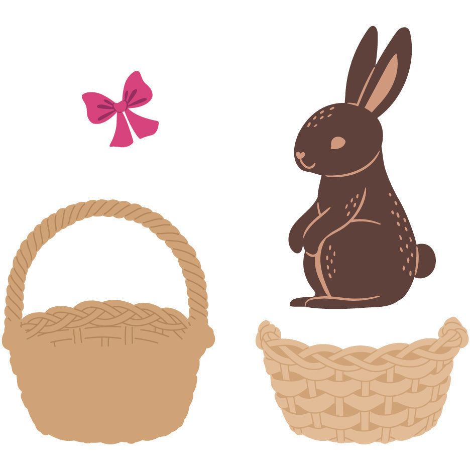 Bunny Basket - Honey Cuts - Stand - Alone Dies - Honey Bee Stamps