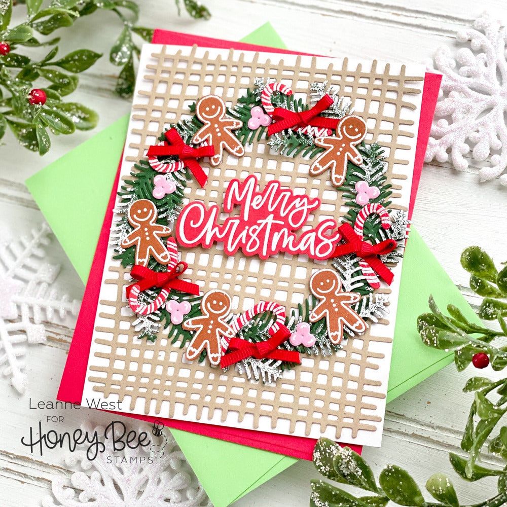 Burlap A2 Background - Honey Cuts - Stand - Alone Dies - Honey Bee Stamps