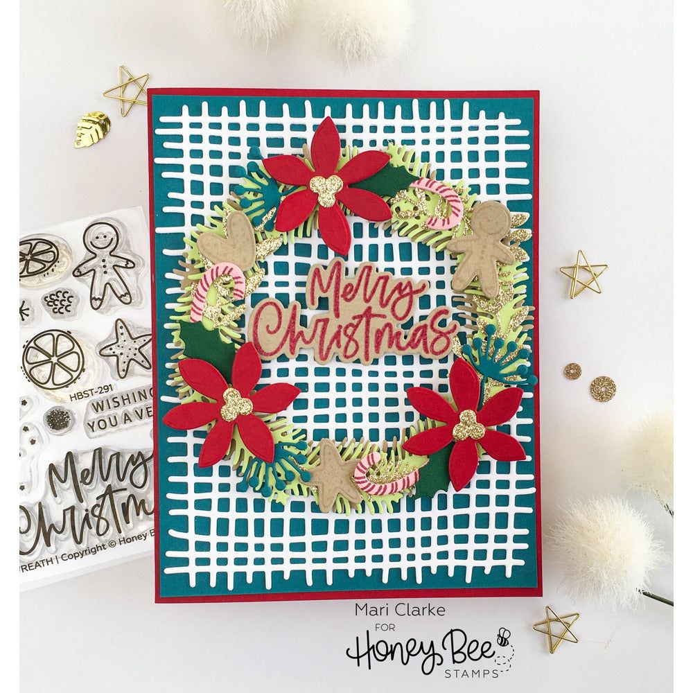 Burlap A2 Background - Honey Cuts - Stand - Alone Dies - Honey Bee Stamps