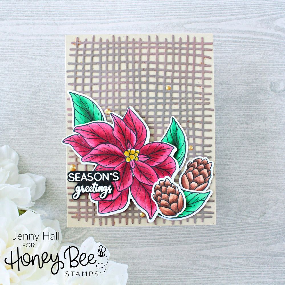 Burlap A2 Background - Honey Cuts - Stand - Alone Dies - Honey Bee Stamps