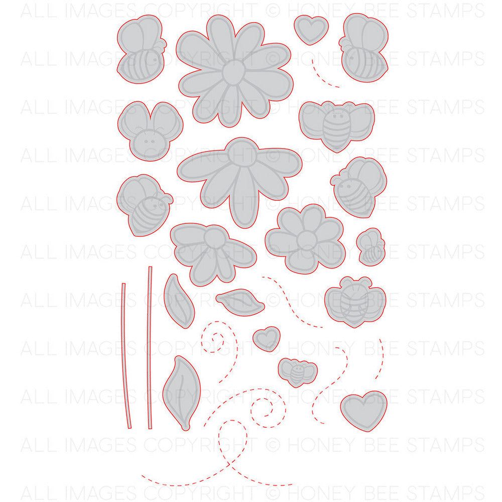 Busy Bees - Honey Cuts - Coordinating Dies - Honey Bee Stamps