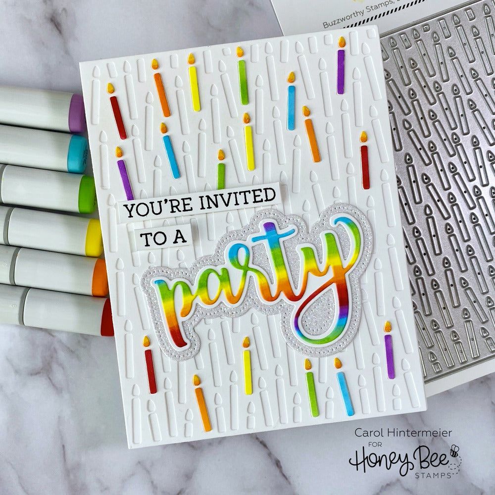 Candle Cover Plate - Honey Cuts - Stand - Alone Dies - Honey Bee Stamps