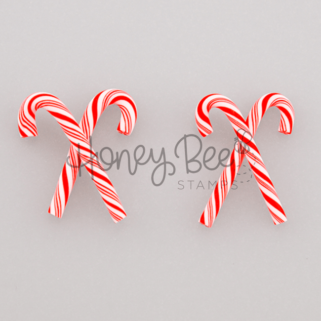 Candy Cane - Clay Pieces - Honey Bee Stamps