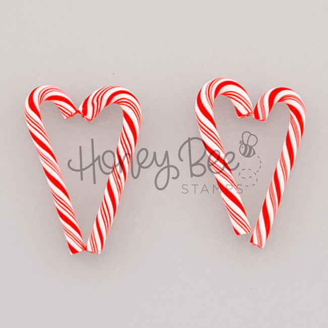 Candy Cane - Clay Pieces - Honey Bee Stamps