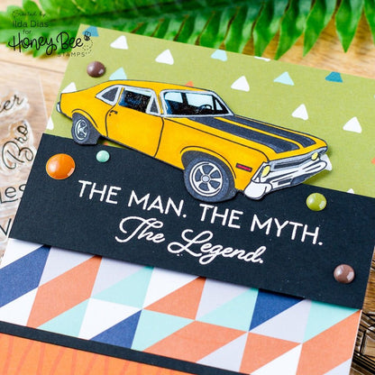 Car Show - 4x8 Photopolymer Stamp Set - Honey Bee Stamps