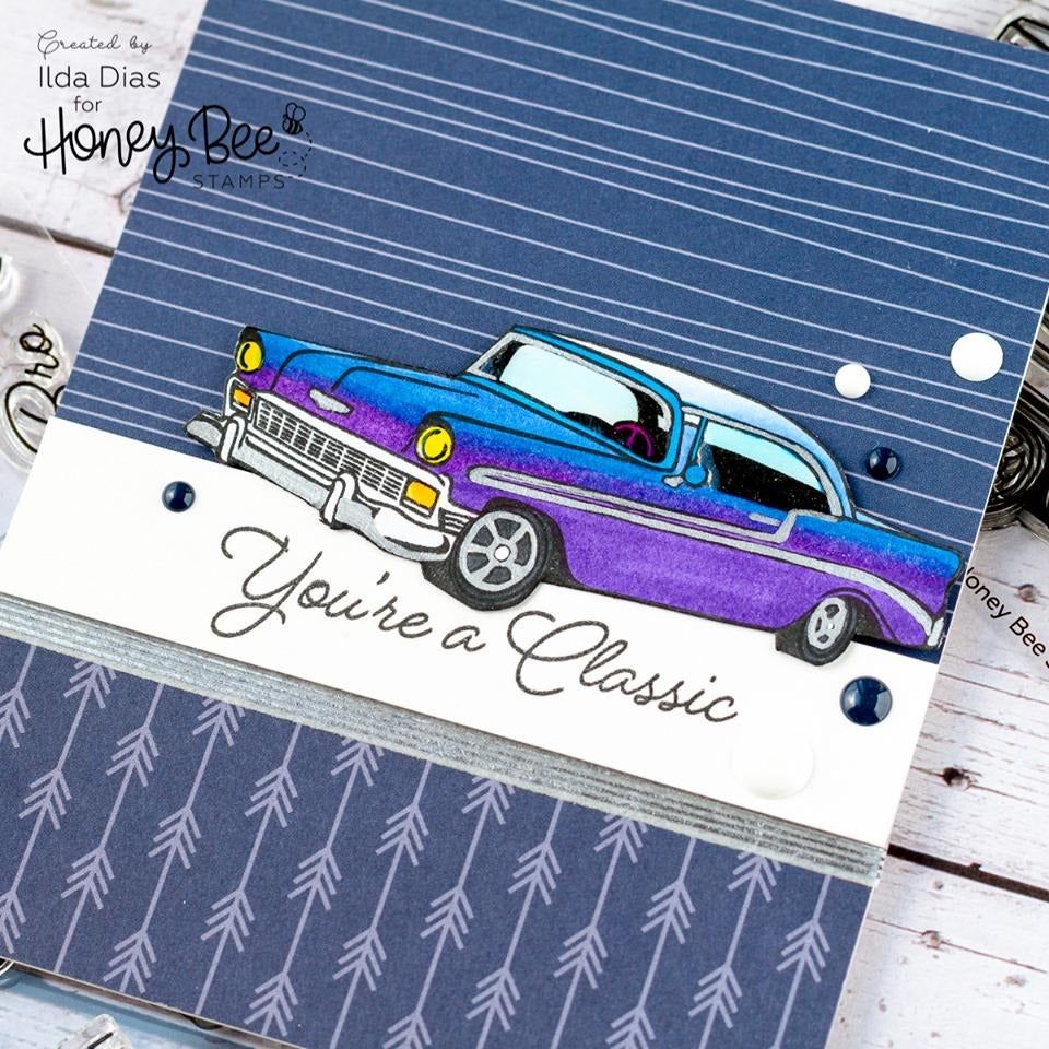 Car Show - 4x8 Photopolymer Stamp Set - Honey Bee Stamps