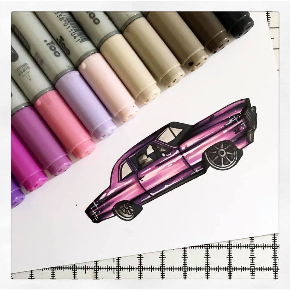 Car Show - 4x8 Photopolymer Stamp Set - Honey Bee Stamps