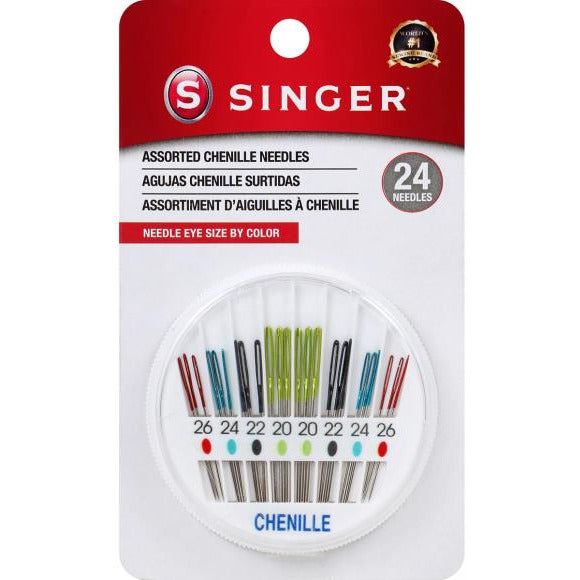 Chenille Color Eye Needles by Singer - 24pkg - Honey Bee Stamps