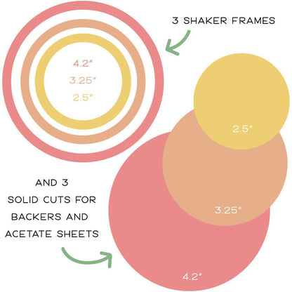 Circlescapes Shaker Frames - Honey Cuts - Stand - Alone Dies - Retiring - Honey Bee Stamps