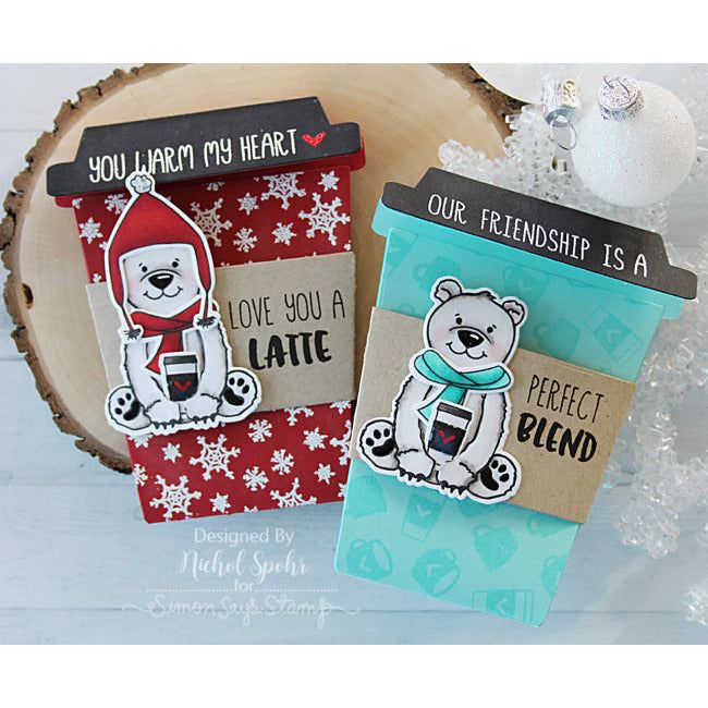 Coffee Cup Gift Card Holder - Honey Cuts - Honey Bee Stamps