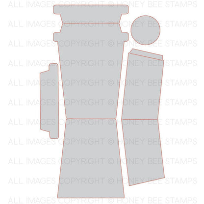 Coffee Cup Gift Card Holder - Honey Cuts - Stand - Alone Dies - Honey Bee Stamps