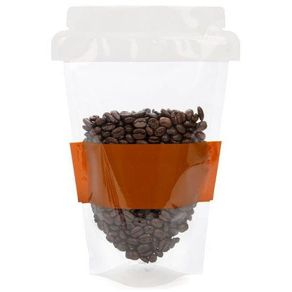 Coffee Cup Shaped Pouch - 6" x 3 1/2" x 9" - Pack of 10 - Honey Bee Stamps
