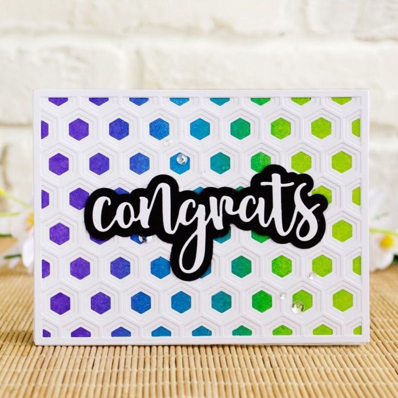 Congrats - 2x4 Photopolymer Stamp Set - Retiring - Honey Bee Stamps