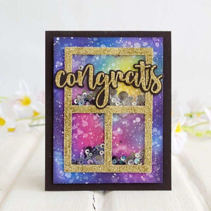 Congrats - 2x4 Photopolymer Stamp Set - Retiring - Honey Bee Stamps