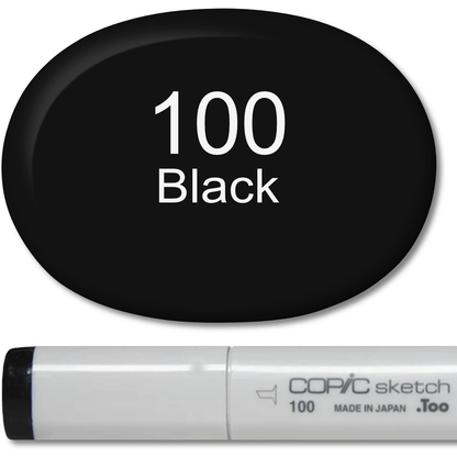 Copic Sketch Marker - 100 Black - Honey Bee Stamps