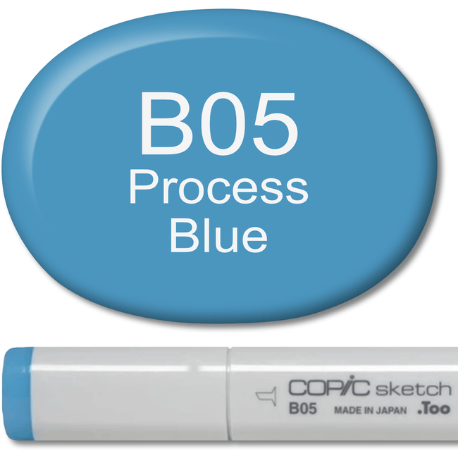Copic Sketch Marker - B05 Process Blue - Honey Bee Stamps