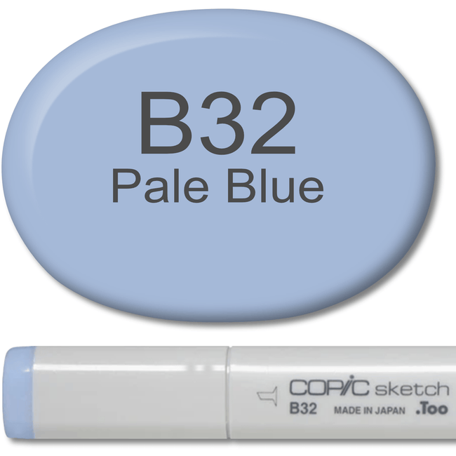 Copic Sketch Marker - B32 Pale Blue - Honey Bee Stamps